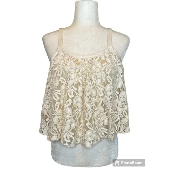 Free People Lace spaghetti strap top - Picture 1 of 5